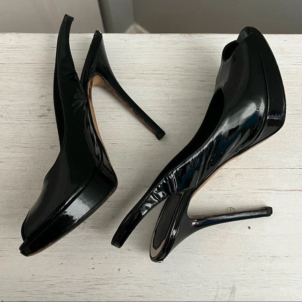 Christian Dior Patent Leather Slingback Pumps SIze 36.5/6.5 - Picture 3 of 16